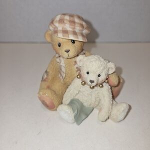 Cherished Teddies Baily and Friend "The only thing more contagious then a cold.